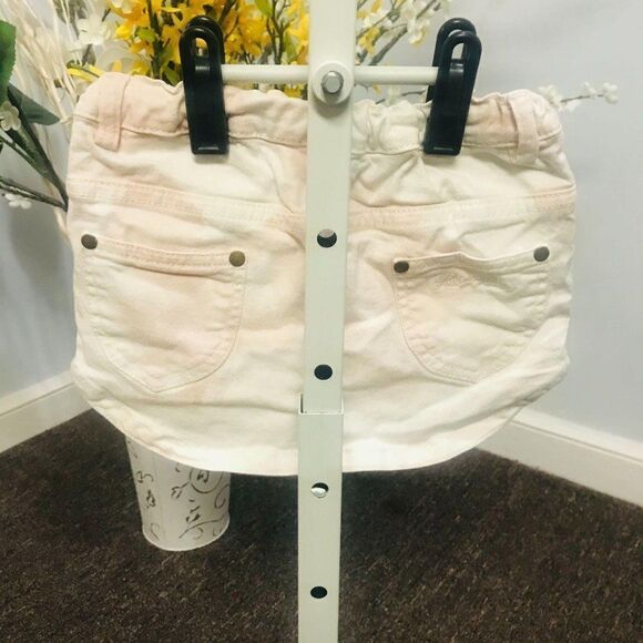 Louis Louise white/pink denim miniskirt size 6 EUC - Picture 2 of 3